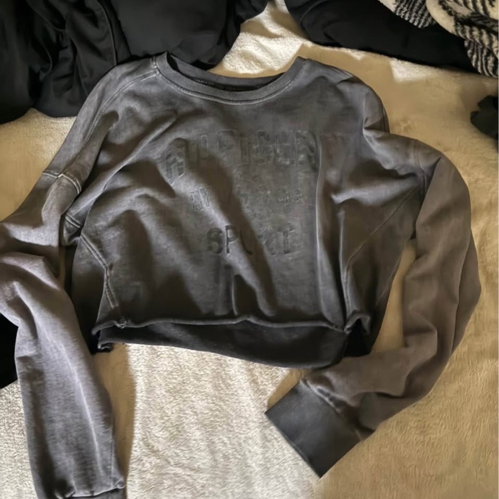 Tommy Hilfiger Charcoal Crop Top